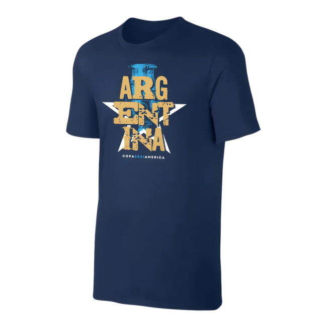 Elite Top-Tier Argentina Ca2021 Qualifiers T-Shirt Lautaro, Dark Blue