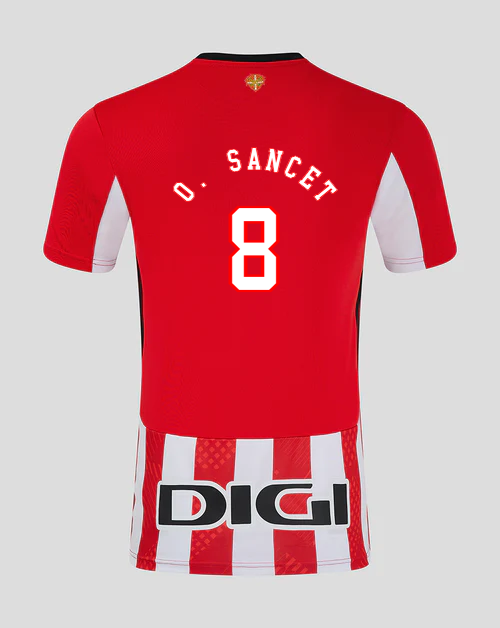 O. Sancet's Number 8 Athletic Bilbao Home Jersey for the 24-25 Season