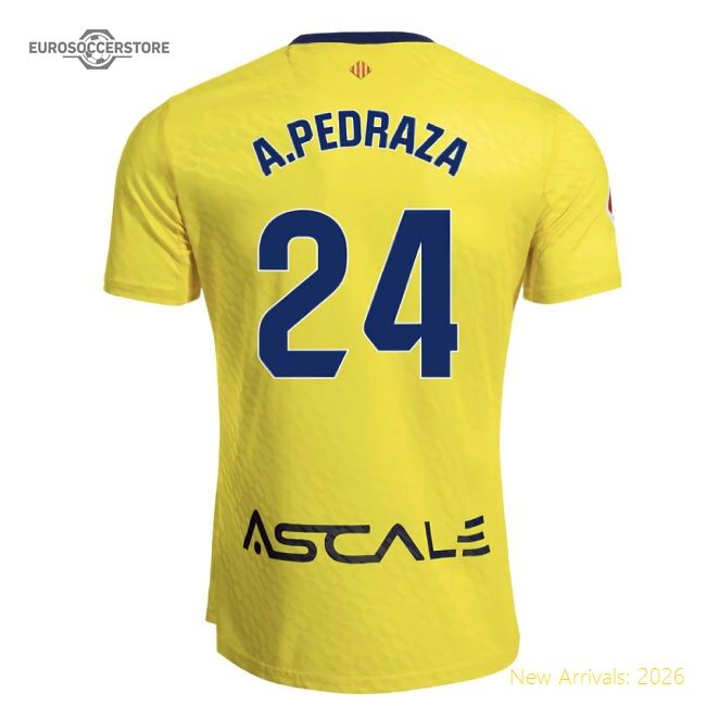2025-2026 Villarreal First Jersey (apedraza 24) - Fantastic Value