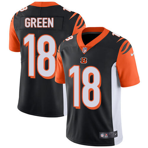 NFL Bengals Green #18 Green None Limited Jersey Adult official