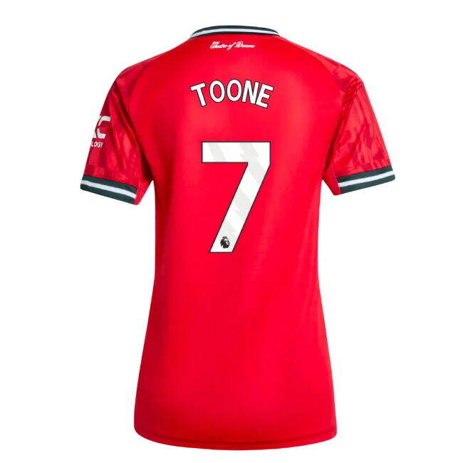 Fashionable Man Utd 2025-2026 Man Utd Home Shirt (Womens) (Toone 7)...