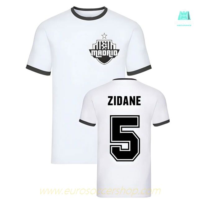 Zinedine Zidane Madrid Ringer Tee (White)