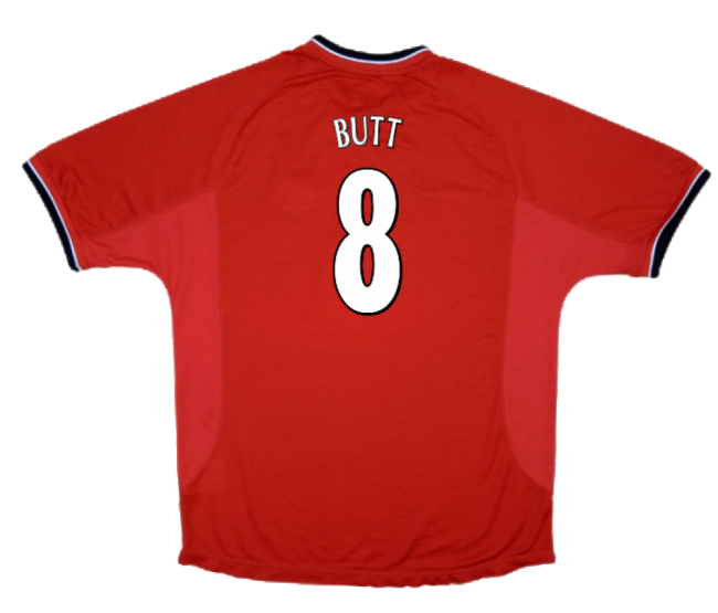 High-Quality Man Utd Butt 8 2000 Manchester United 2000-02 Home Shi...