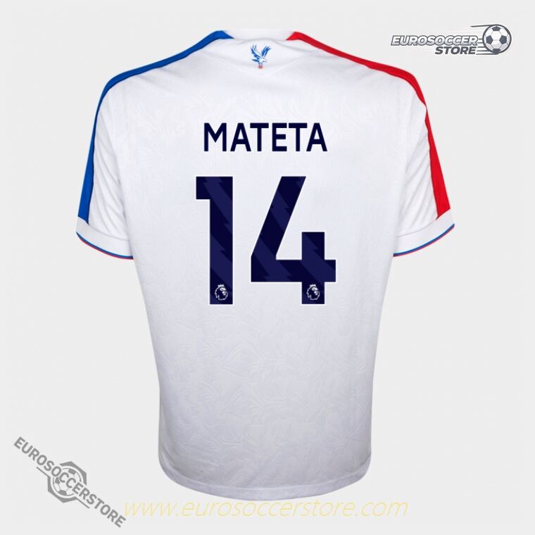 Crystal Palace 25-26 Third MATETA 14 Eagle White Football Jersey