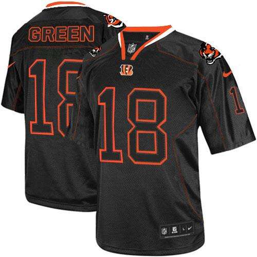 NFL Cincinnati A. Green #18 Green Lights Out Elite Jersey official