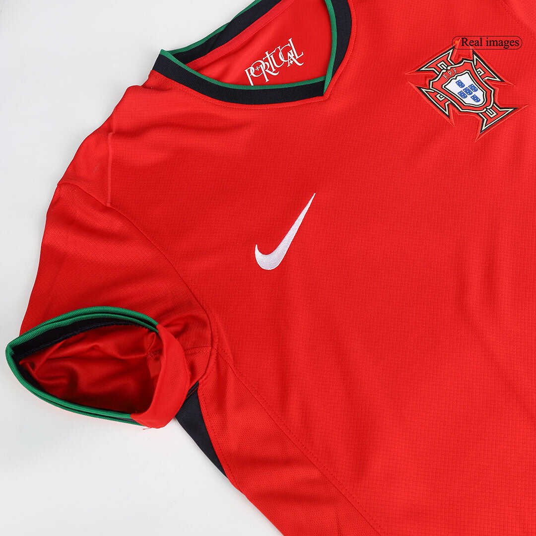 R.Le?o #17 Portugal Home  Soccer Jersey Euro 2024 Authentic Kit