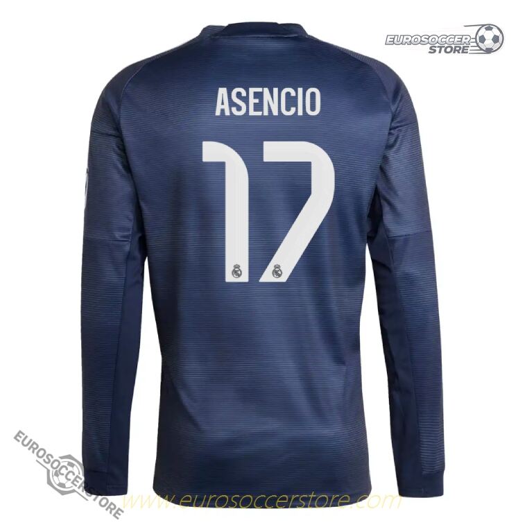 Real Madrid 25-26 Away ASENCIO 17 Long Sleeve Football Jersey