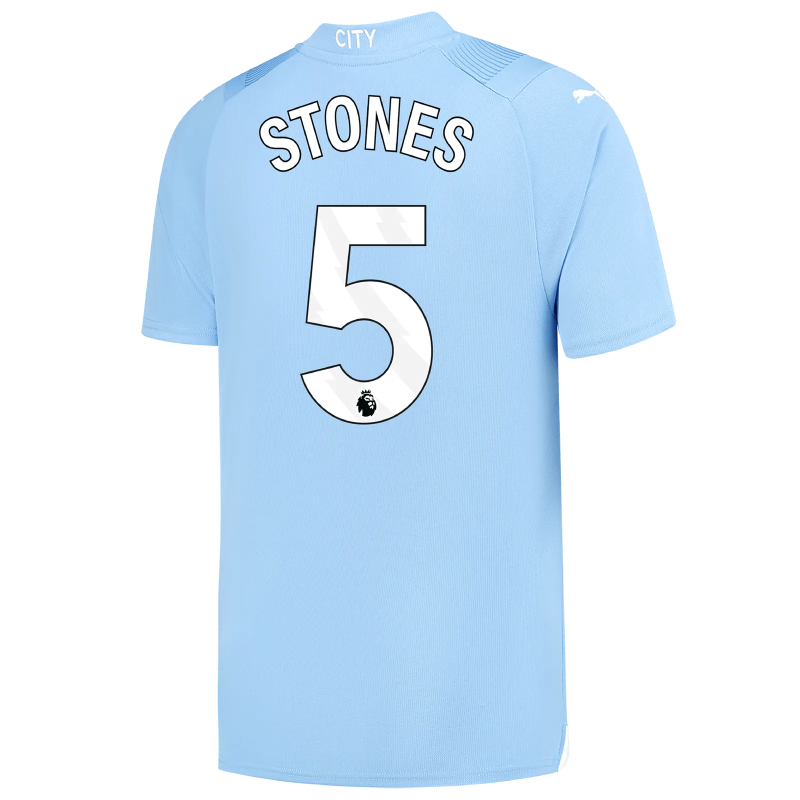 Manchester City's STONES 5 Home Jersey for the 23-24 season.