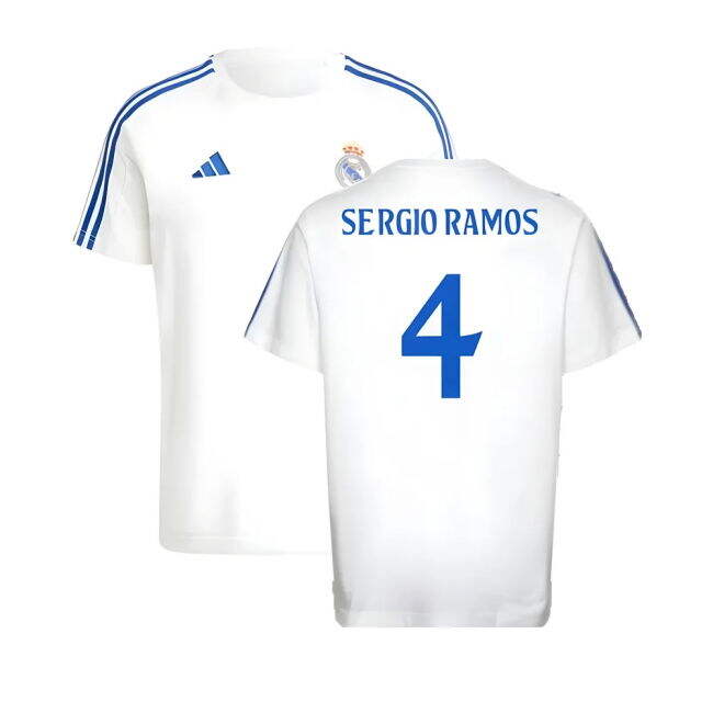 Sergio Ramos 4 Latest Real Madrid Home Match Shirt 2024-2025 (2)