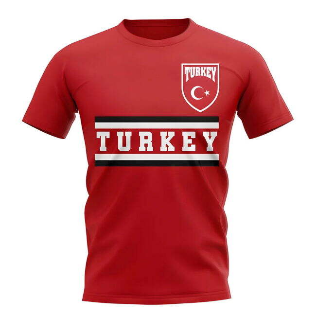 Turkey Core Football Country T-Shirt (Red)