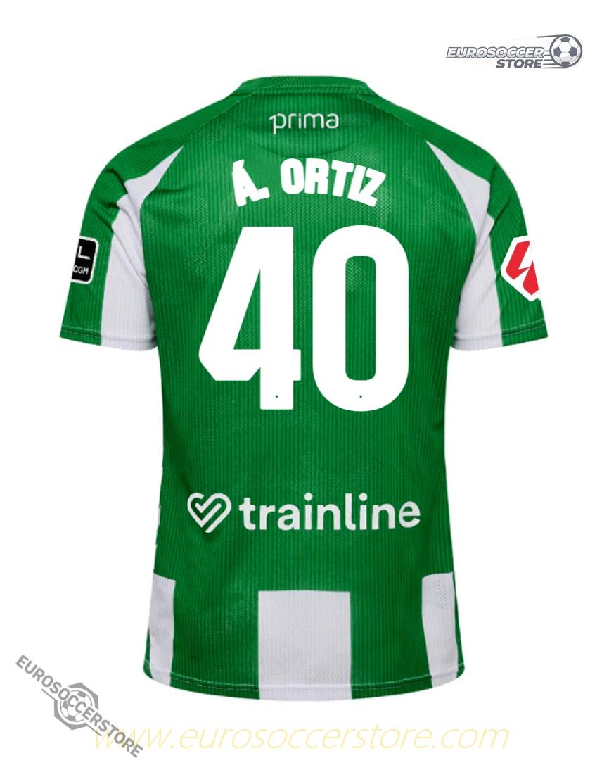 Á. ORTIZ 40 Real Betis Home Jersey for the 25-26 Season