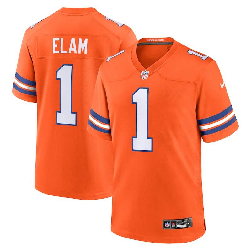 None Jason Elam Denver Broncos Great Value Game Jersey Game Day Wear