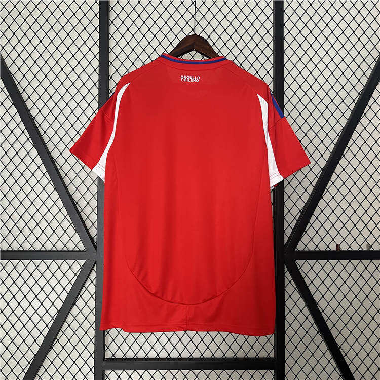 2024 Chile Home Red Soccer Jersey Football Shirt - Official Replica