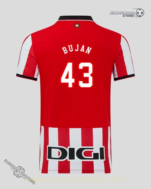 Athletic Club's BUJÁN 43 Home Jersey for the 25-26 Season