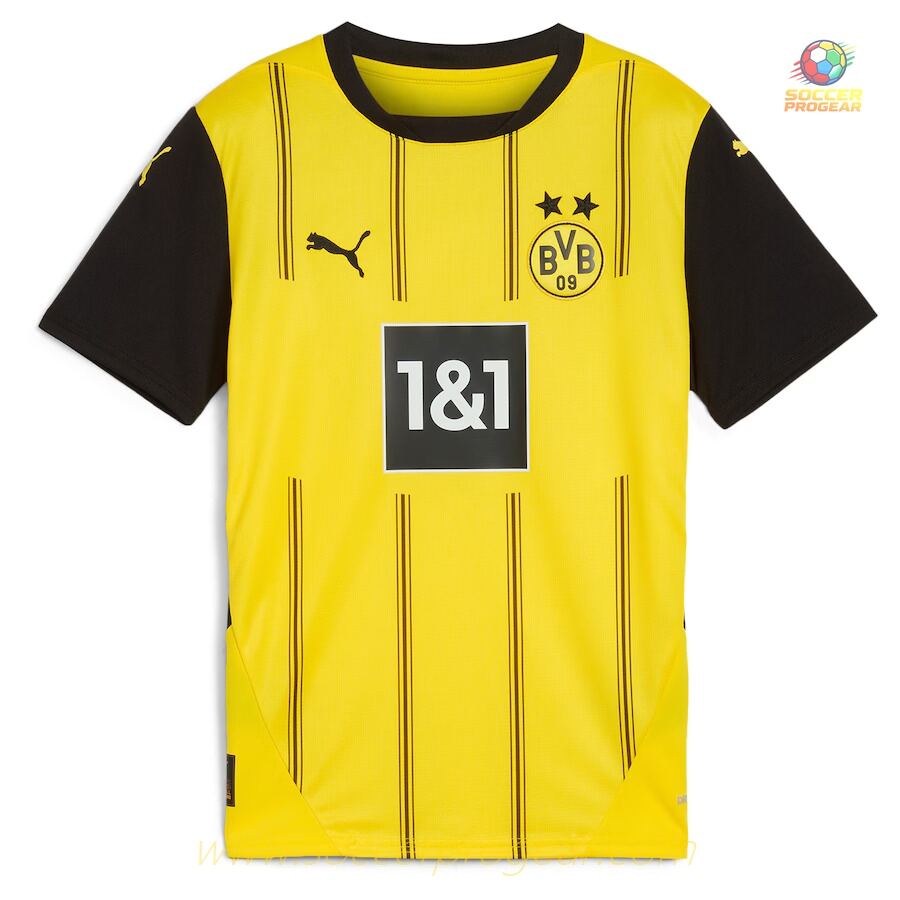 Football Team Jersey Youth BVB Dortmund Home 2024/25 Collection