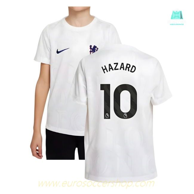 2025-2026 Chelsea Pre-Match Shirt (White) - Kids (Hazard 10)