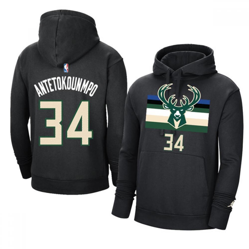 Collector's Item Men's MIL #34 Giannis Black Basketball Jersey