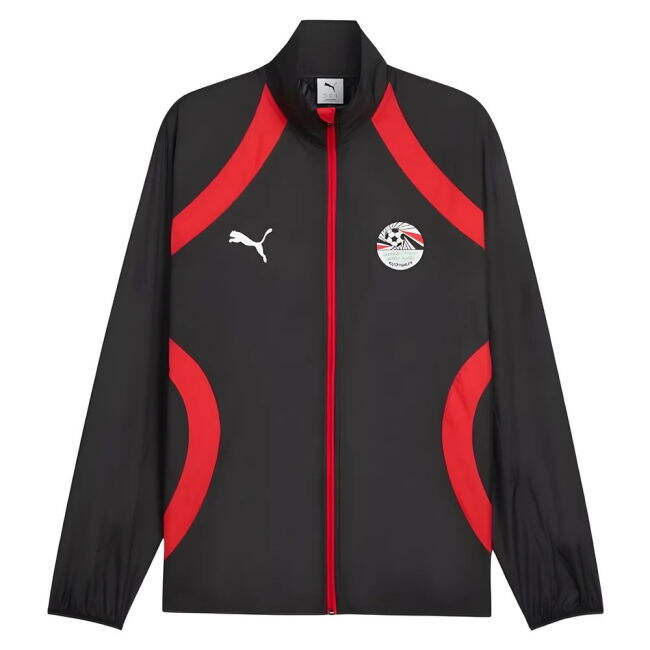 2024-2025 Egypt Prematch Woven Jacket (Black)