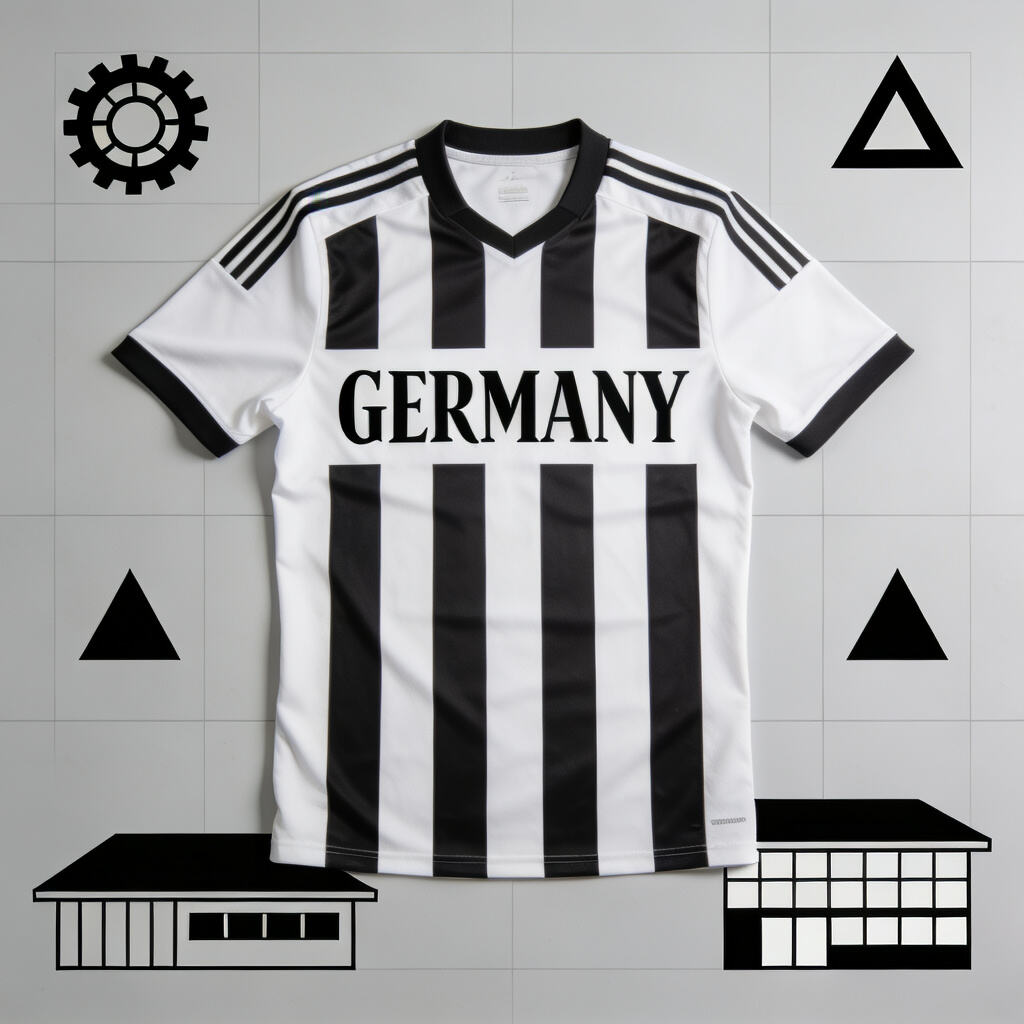 Germany 2024 European Championship Home Jersey: Efficiency and Traditional Psychological Characteristics of Classic Black and White Color Scheme
