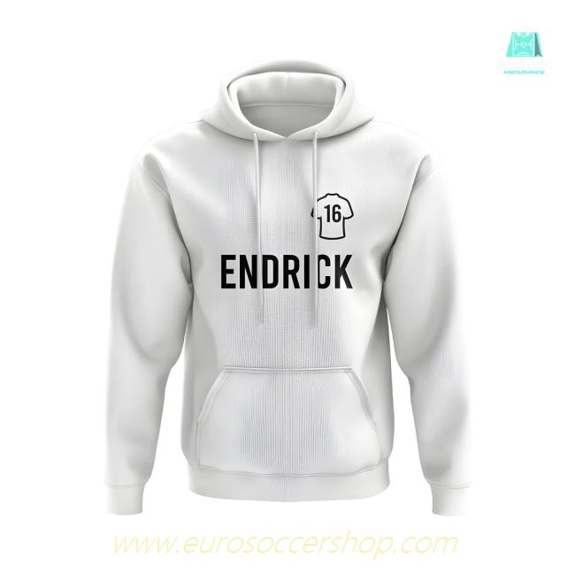Endrick Real Madrid Number Hoody (White)