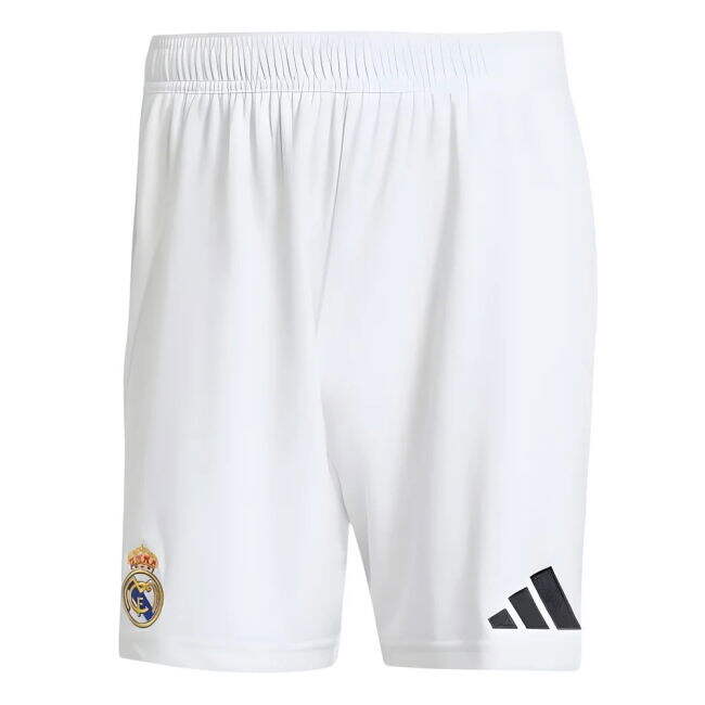 2024-2025 Real Madrid Home Shorts (White)