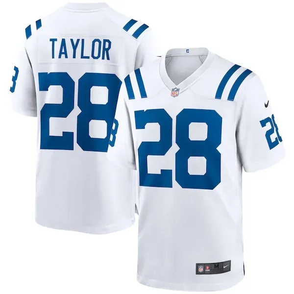 None Jonathan Taylor Game Jersey - White | NFL Player Jersey