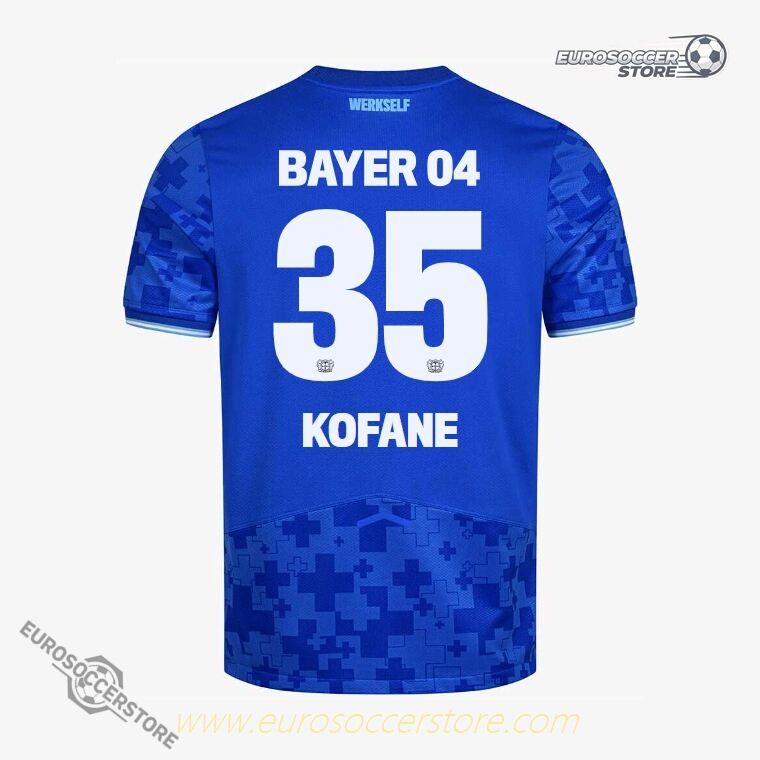 Bayer 04 Leverkusen KOFANE 35 Third Football Jersey 25-26 Season