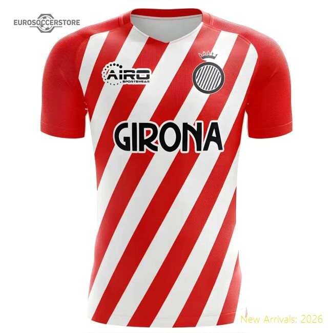 Official 2025-2026 Girona Home Concept Football Shirt - Womens