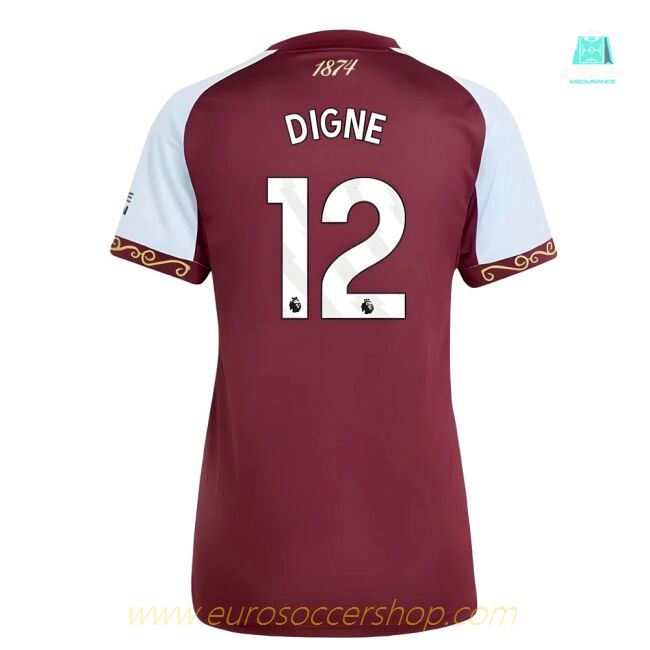 2025-2026 Aston Villa Home Shirt (Womens) (Digne 12)