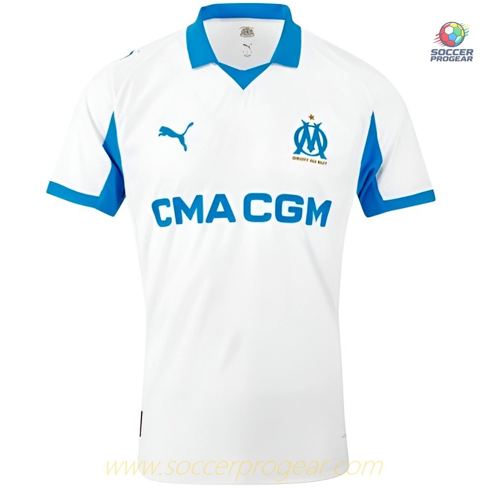 OM Home Match Soccer Football Shirt 2025-2026