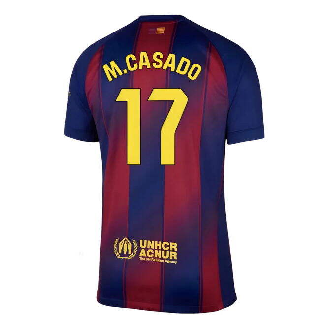 2025-2026 Barcelona Home Shirt (M.Casado 17) - Fan Favorite - Custo...