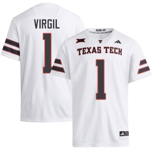 Men Texas Tech Red Raiders Reggie Virgil #1 Ncaa Red Performance