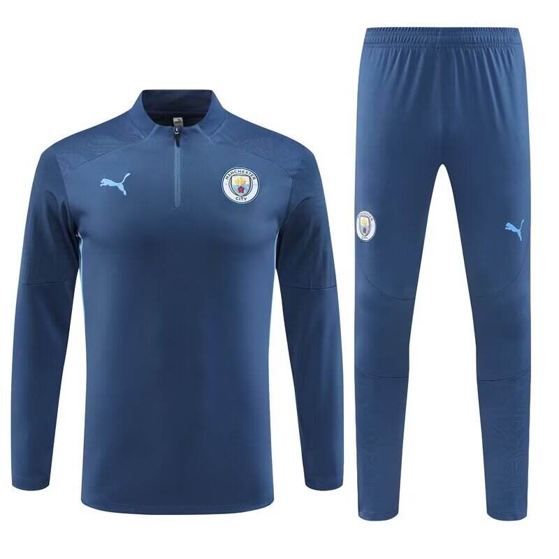 Comfort Fit Man City Manchester City 2425 Grey Half Zipper Tracksuit