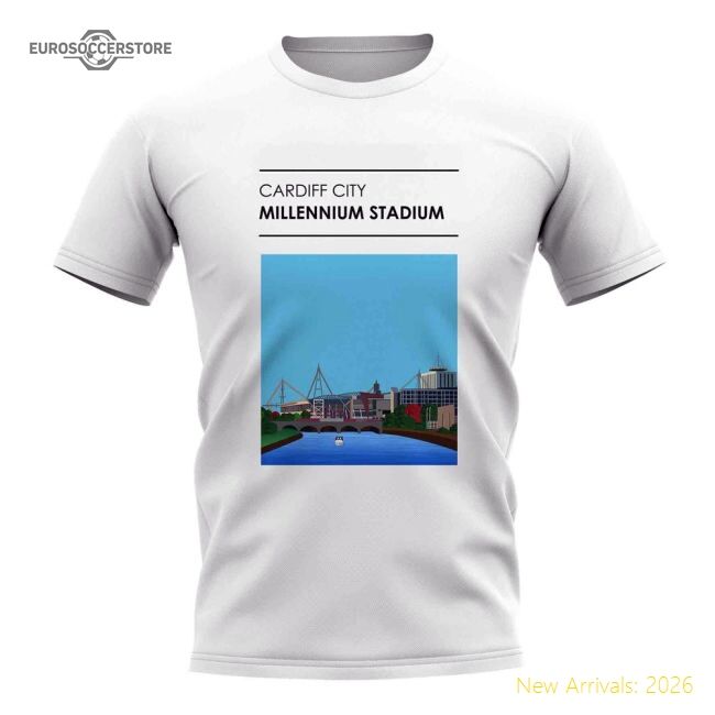 Millennium Stadium Cardiff City Stadium T-shirt (white) - Affordable