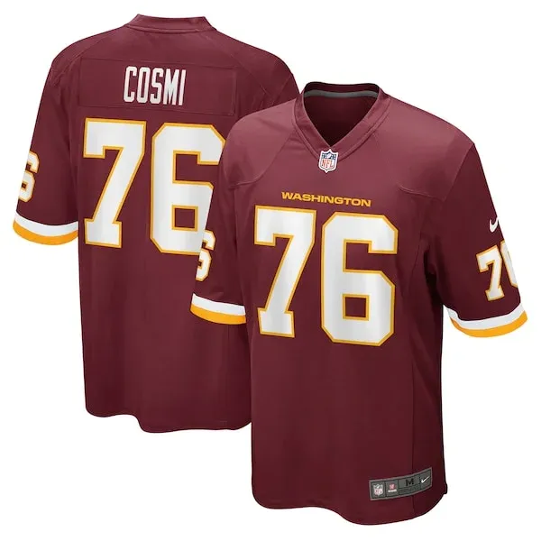 None Sam Cosmi Game Jersey - Burgundy | NFL Player Jersey | NFL Footba