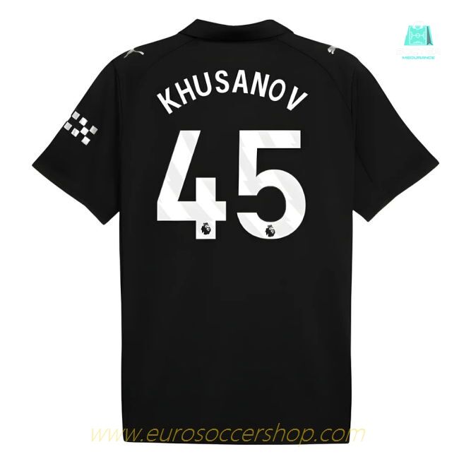2025-2026 Man City Away Shirt (Khusanov 45)