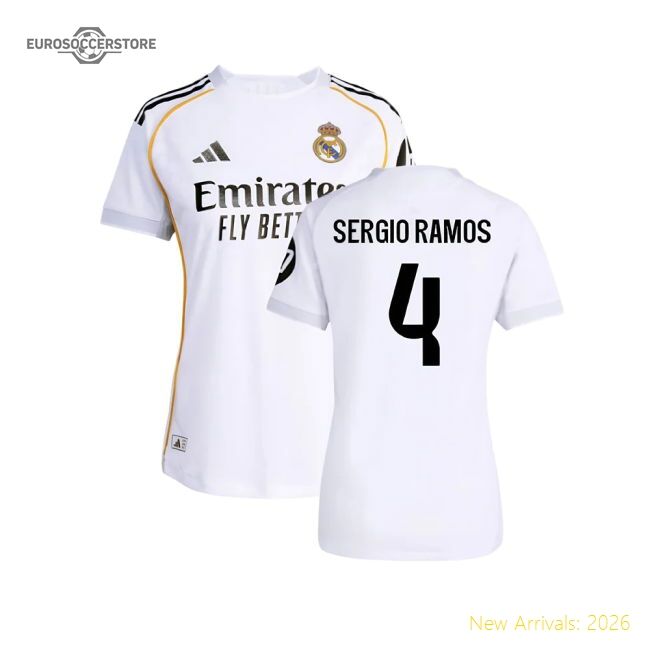 2025-2026 Real Madrid Authentic Main Jersey (womens) (sergio Ramos 4)