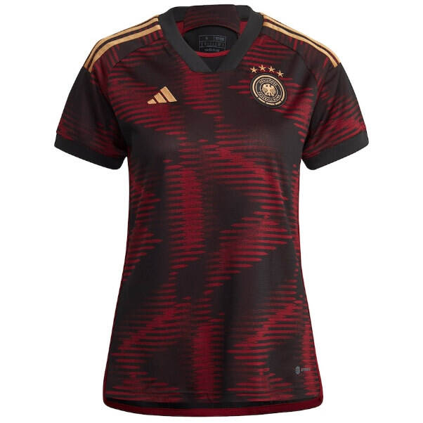 Womens Germany 2022 World Cup Away Black Soccer Jersey Football Shirt