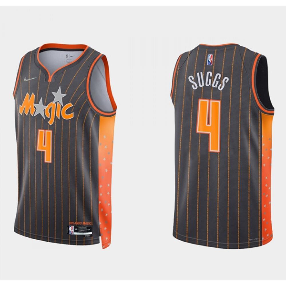 Fan Favorite Contemporary Men's Magic #4 Jalen Black Basketball Jersey