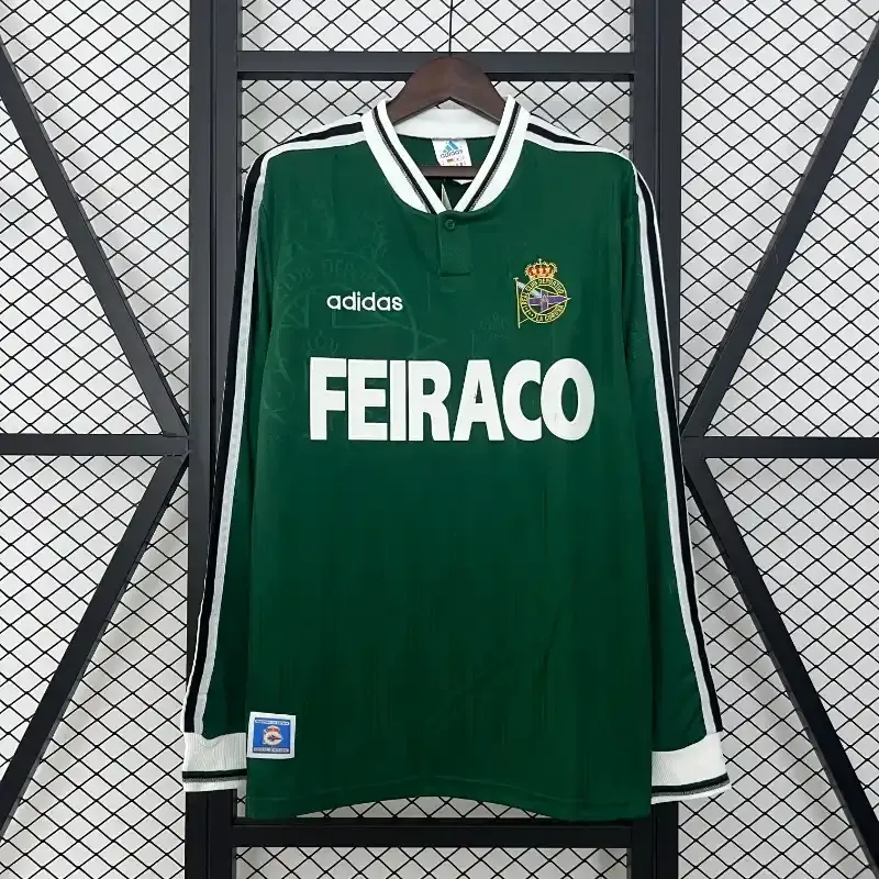 1999-2000 Real Club Deportivo de La Coruña Long Sleeve Jersey retro kit