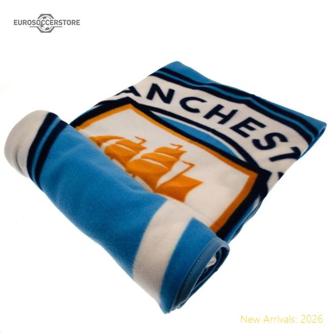 Official Manchester City Fc Pulse Fleece Blanket - Premium Quality