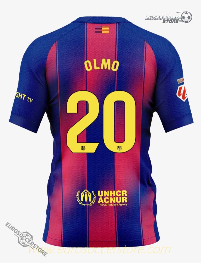 Barcelona Home Jersey 25-26 OLMO 20