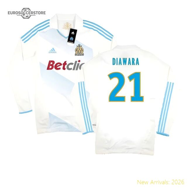 Official Marseille 2011-12 Player Spec Long Sleeve Home Shirt ((Excellent) L) (Diawara