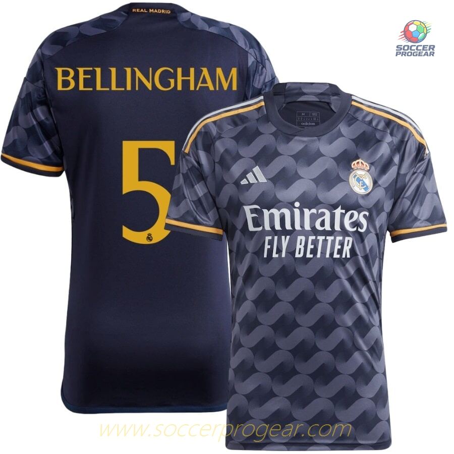 Real Madrid Away Team Soccer Jersey 2023 2024 Bellingham