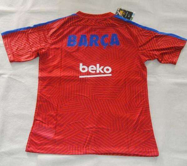 Performance Driven Barca Barcelona Zebra Red 2016-17 Training Shirt
