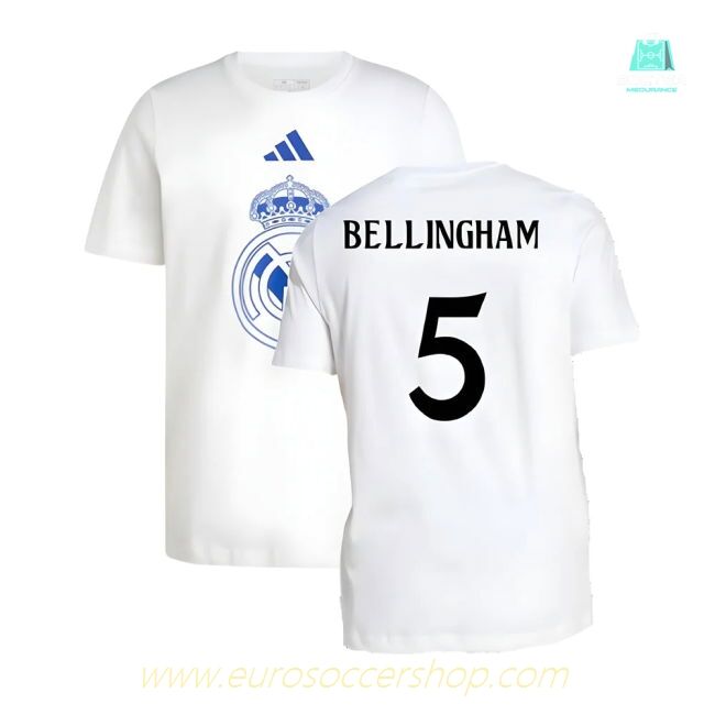 2024-2025 Real Madrid DNA Graphic Tee (White) (Bellingham 5)
