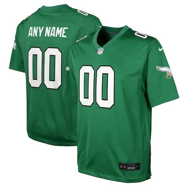 None Philadelphia Eagles Game Jersey - Green | NFL Player Jersey