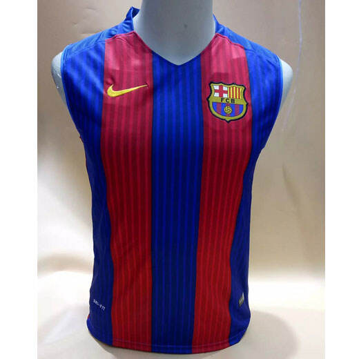 Barcelona Home 201718 Vest Soccer Jersey Shirt - Official Replica