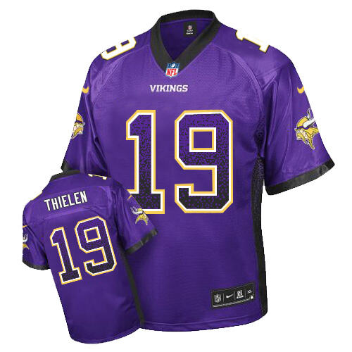 Authentic None #None Purple Drift Fashion Elite NFL Jersey Collectible