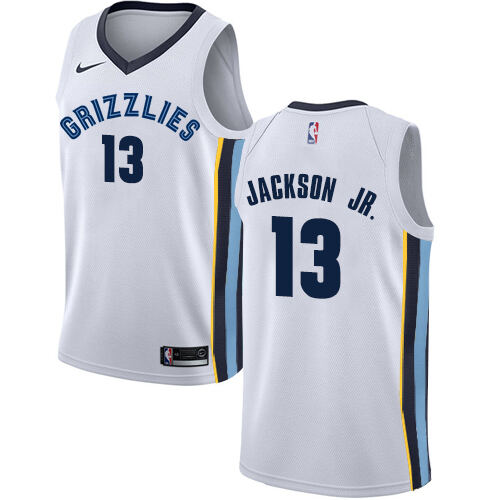 Grizzlies #13 Jaren Jackson Top-Grade 2024 Icon NBA Jersey - White